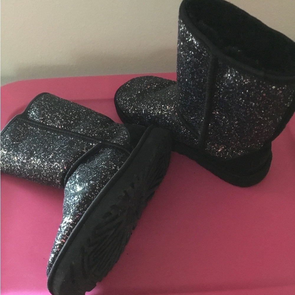 Ugg Purple Multi Colored Glitter Winter Boots - image 7